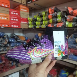 کفش سالنی جورابی طرح امباپه برند معروف - رنگ بنفش