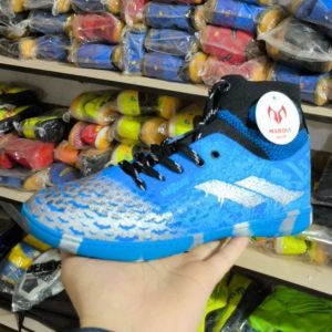 کفش سالنی جورابی زیره لاستیک طرح بتمن رنگ آبی