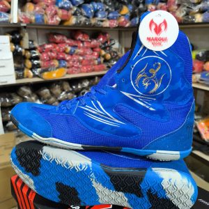 کفش بوکس طرح اژدها برند معروف رنگ آبی